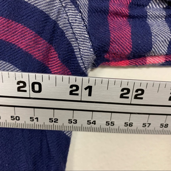 Seven 7 Womens Plaid Button Down Shirt Size S - Picture 6 of 7